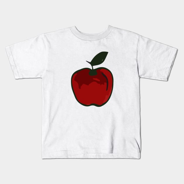 Red Apple Kids T-Shirt by Tilila